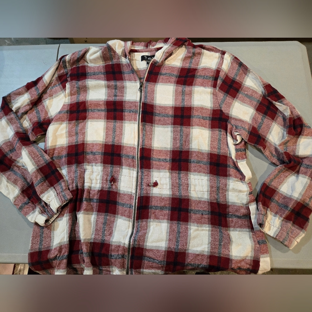 Rainbow Red and White Plaid Jacket (4c8)